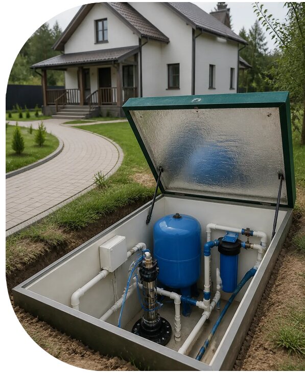 Автономное водоснабжение дома в Орске от 155100 р. | АПаруса-Рск